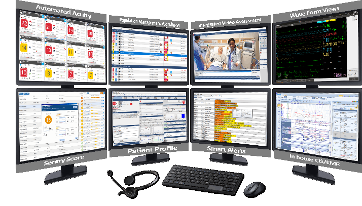 eICU 2 eCareManagementモニター画面 （新しいウィンドウで開きます）