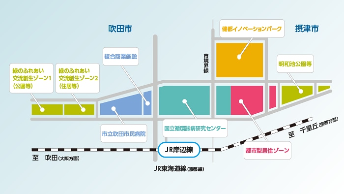 北大阪健康医療都市 健都マップ